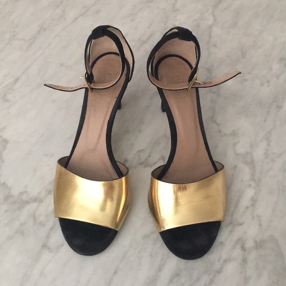 Chloe Shoes - Chloe gold ankle strap heels 36.5